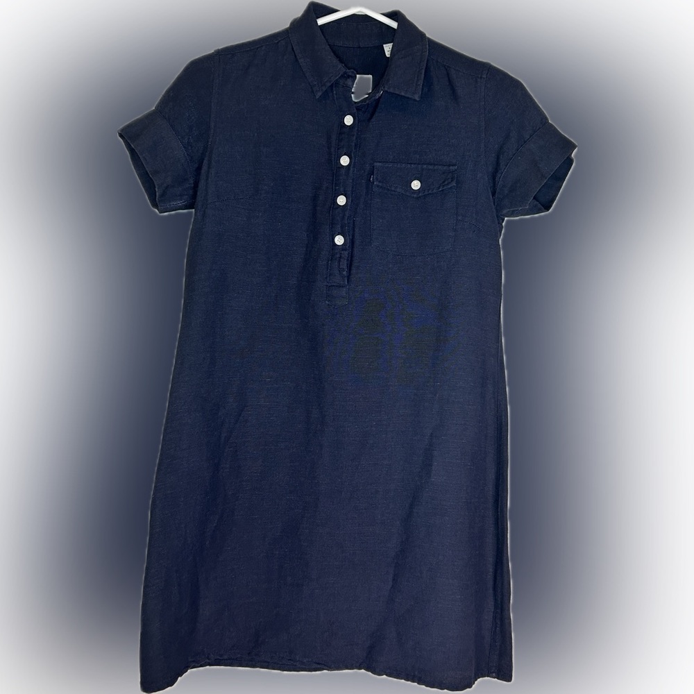 Bridge & Burn Linen Blend Shirt Dress - Small